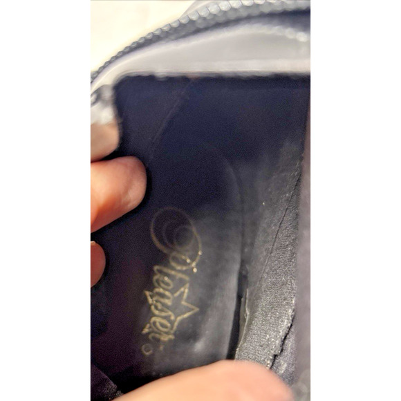 Pleaser Thigh High Platform Boots Size 8 Black Patent Zip Exotic Pole Dance Stri - Picture 5 of 9